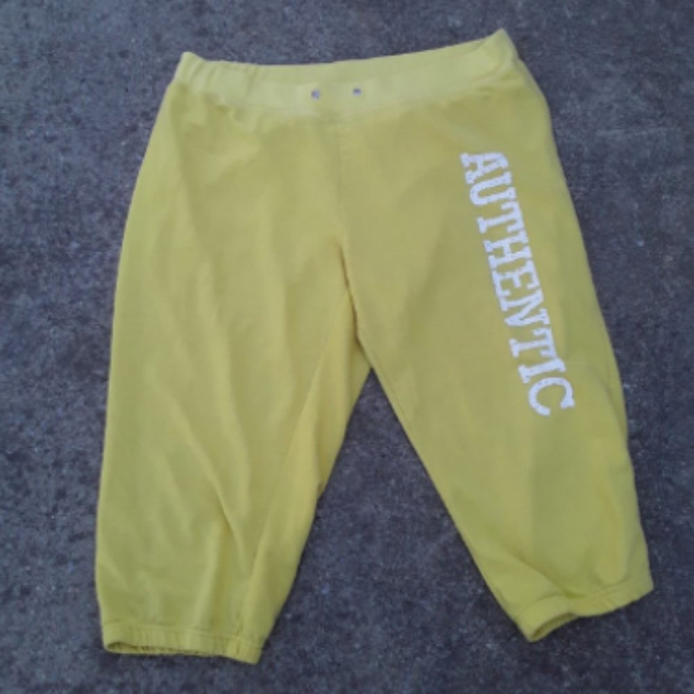Yellow athletic capri sweatpants size 1X